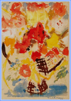 Frank Frigyes - Virágcsendélet (45x32 cm.)