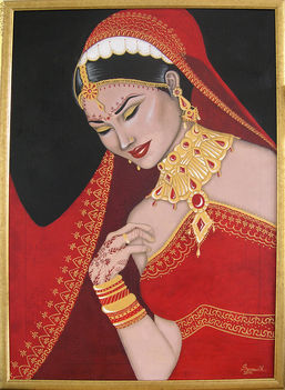 ASIAN BRIDE - acryl painting , 2010