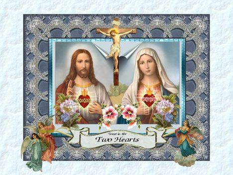 JEZUS es MARIA egyesult Szent Szivek