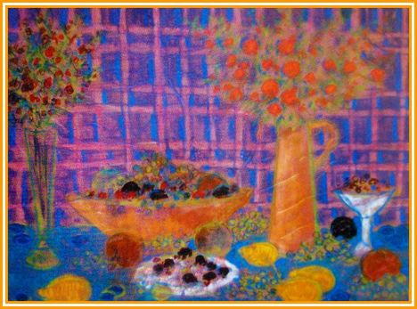 Bőhm Lipót - Gyümölcsök virágokkal (60x80 cm.)