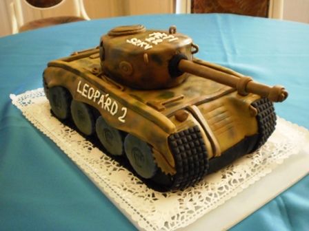 Leopárd 2 tank torta