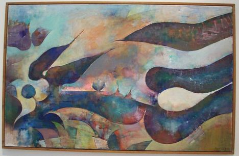 Gerzson Pál - Barátságtalan időben ( ~ 80x120 cm.)
