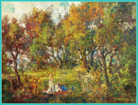Herman Lipót - Fürdőzők II. (60x80 cm.)