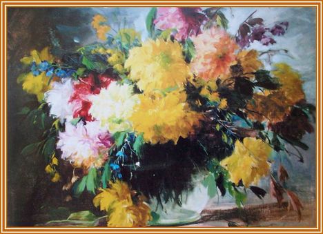 Kömpöczi Balogh Endre - A nyár virágai (60x80 cm.)
