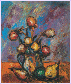 Román György - Csendélet (50x40 cm.)
