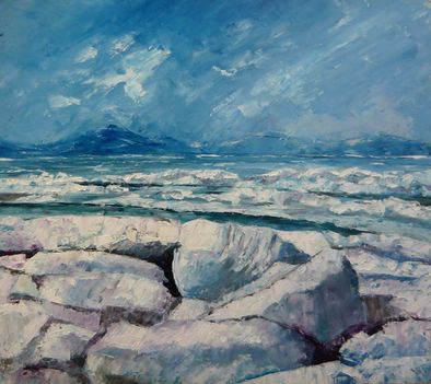 20110207 Jegzajlas a Balatonon 42x48 olaj farost