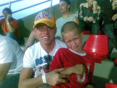 a fiam legbecsesebb képe hihetetlen volt számára,hogy  Dzsudzsák Balázs a DVTK Stadionban!!!!!