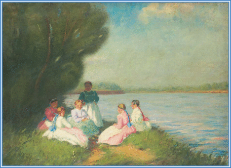 Nyilasy Sándor - Tápéi menyecskék (47x65 cm.)