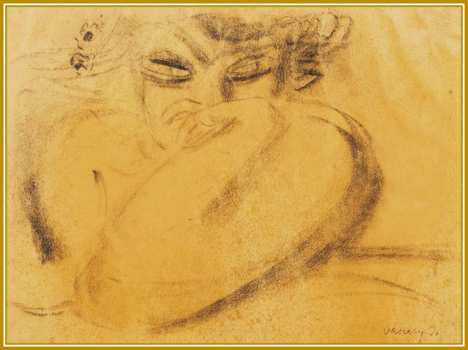 Vaszary János - Salome (34x26 cm.)
