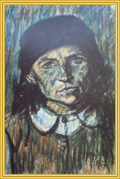 Nagy István - Szembesítő tekintet (41x31 cm.)