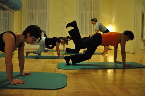 Csoportos Pilates óra