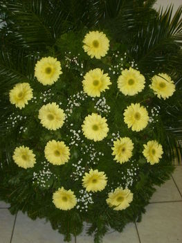 Álló koszorú/gerbera/