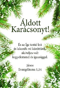 Áldott Karácsonyt Mindenkinek.