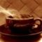 barna csészében kávé