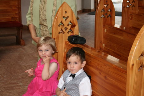 Bernadette és Zoltán a Dániel keresztelőjén