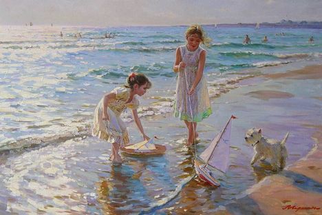 gyerekek a tengerparton 11
