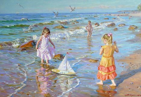gyerekek a tengerparton 12