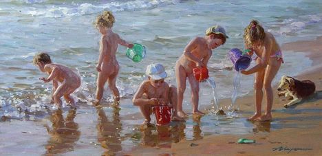 gyerekek a tengerparton 3