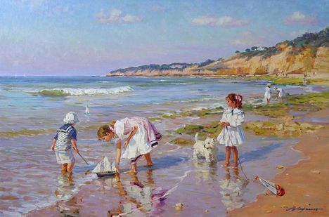 gyerekek a tengerparton 5