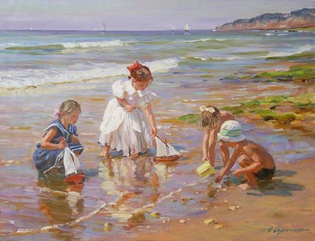 gyerekek a tengerparton 8