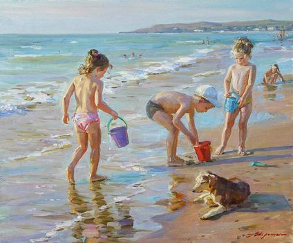 gyerekek a tengerparton 9