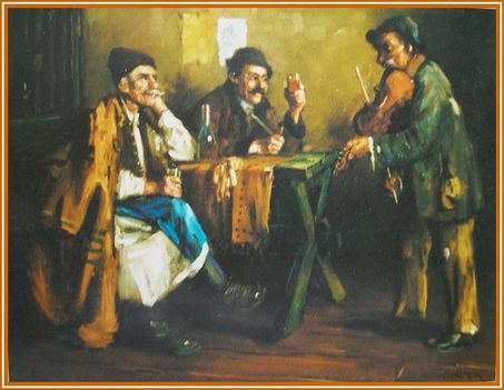 Horváth G. Andor - Hegedűszó mellett (55x68 cm.)