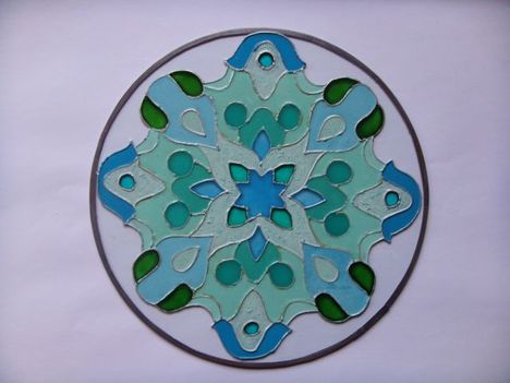 Mandala kékben 01