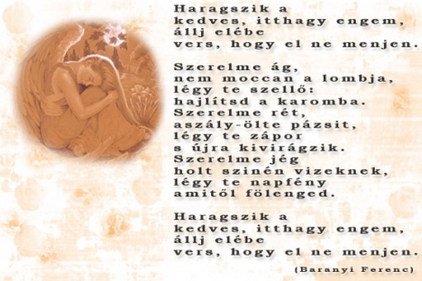 Haragszik a kedves