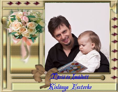 Márió és kislánya Eszterke
