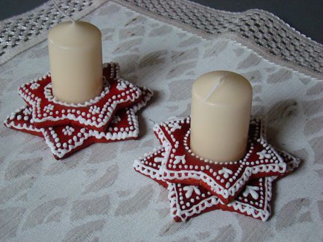 Mézeskalács gyertyatartóim