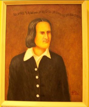 László Elemér - Fiatal Liszt Ferenc (~ 40x55 cm.)