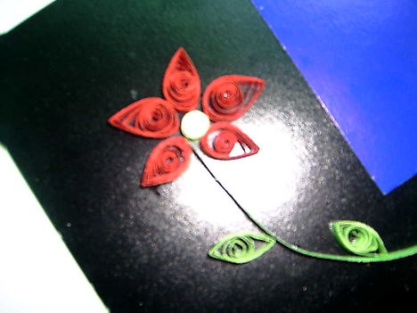 Quilling virágom