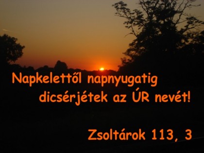 Áldott szép estét.