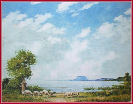Edvi Illés Ödön - Legelésző nyáj (60x80 cm.)