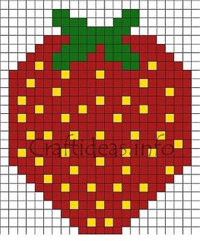 Strawberry_Fuse_Beads_Pattern