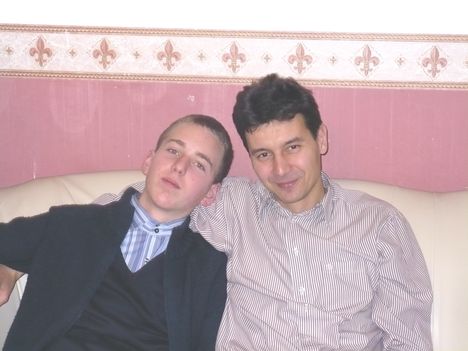 Legidősebb unokám: Tamás(15) a vejemmel