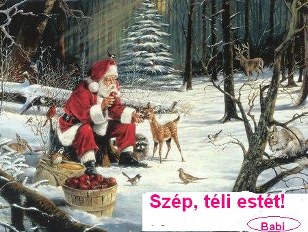 szép téli estét