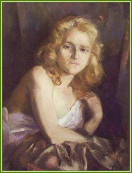 Páldy Zoltán - Szőke modell (75x54 cm.)