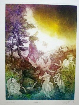 Egressy Zsuzsanna - Titkok kertje ( ~ 40x50 cm.)
