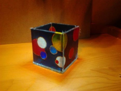 Gömbös kockamécses, 6x6x6 cm