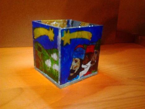 Karácsonyi kockamécses, 7x7x7 cm