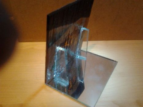 Téli falu oldalról, 11x11 cm