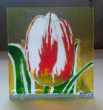 Tulipán, 9x9 cm