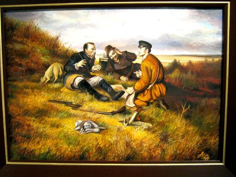 Három vadász (Festmény másolata)  