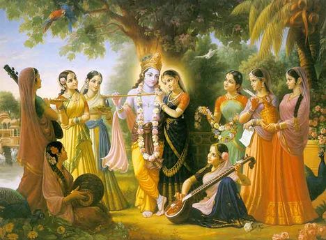 52-Radha&Krsna&Astasakhi