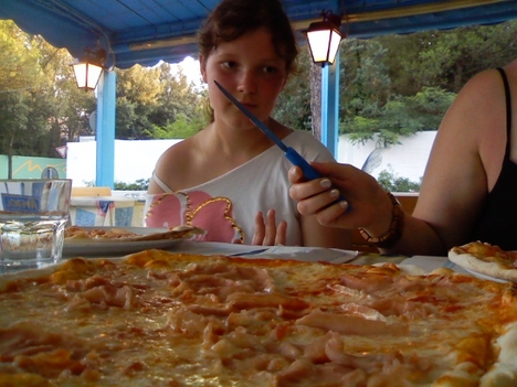 A pizza... :):):)