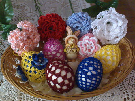 virágok, tojások