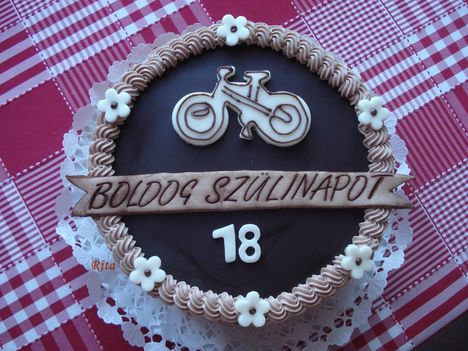 Biciklisnek csoki torta