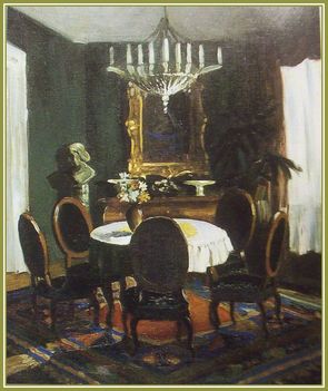 Apátfalvi Czene János - Enteriőr III. (65,5x53 cm.)