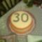 30-as tábla torta